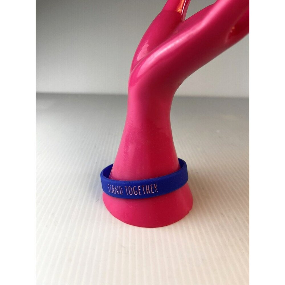 Blue Friendship Bracelets Stand Together Ally Harris Silicone 2024 OS Lot of 4